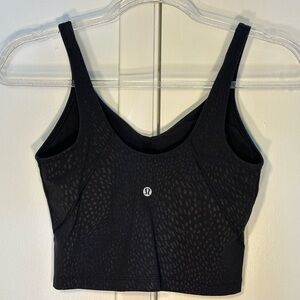 lululemon athletica | Jewel Embossed Black Align Tank Top